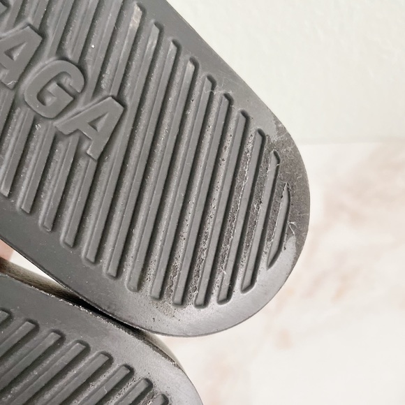 BALENCIAGA || Women’s Pool Slides In Black/Fluo Green - Picture 13 of 14